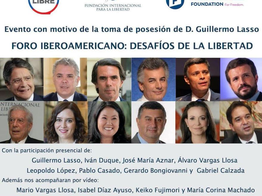 Cartel del Foro Ibeoramericano 'Desafíos de la libertad'