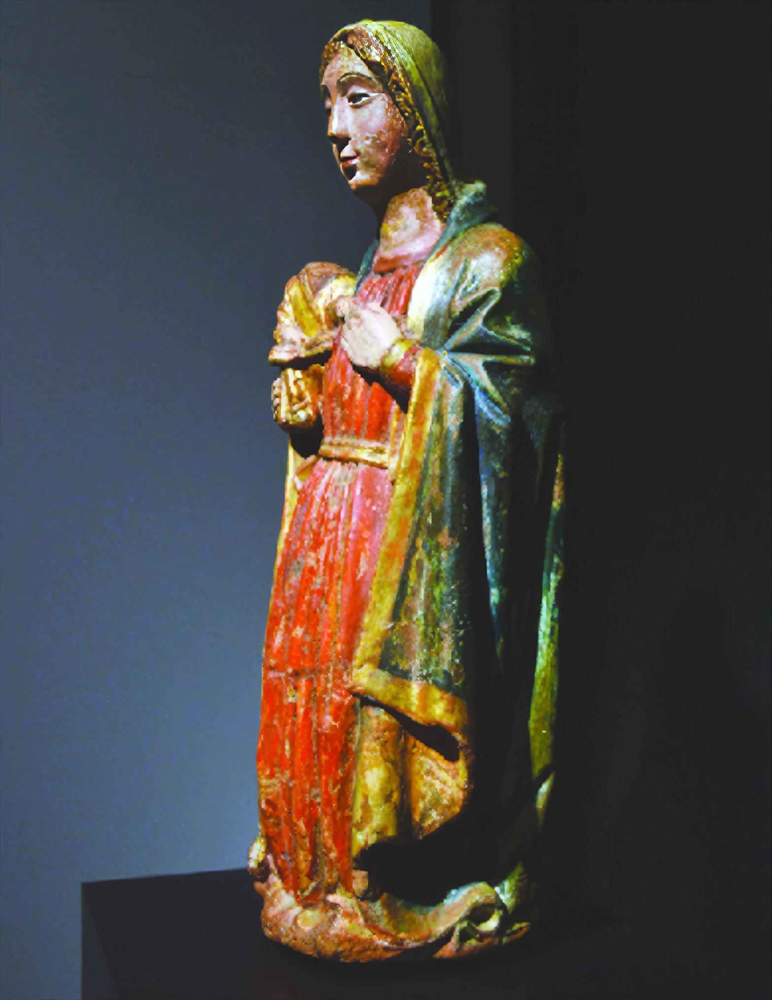 Replica 3D de la imagen de la Virgen. Foto José F. Arozena