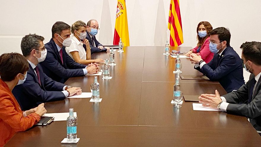 Sánchez y Aragonès constatan sus diferencias pero se comprometen a dialogar "sin plazos"
