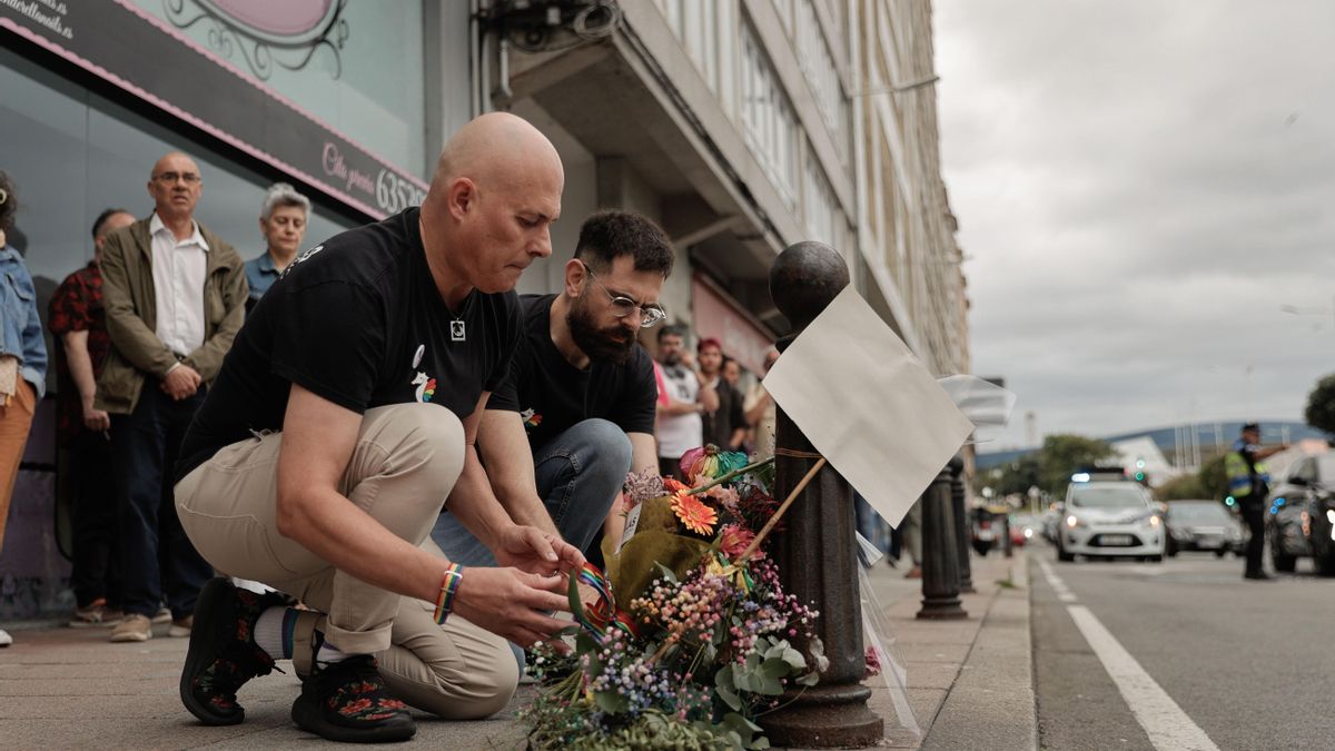 Vigilia por el asesinato de Samuel Luiz en su cuarto aniversario.
