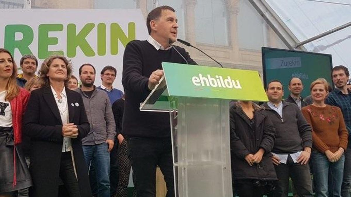 Otegi pide a la militancia de EH Bildu de Navarra que refrende la decisión de posibilitar la investidura de Chivite