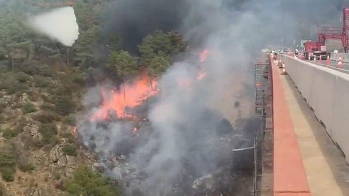 Un incendio en Santa María de la Alameda obliga a la Comunidad de Madrid a activar confinamientos y pedir ayuda al Gobierno