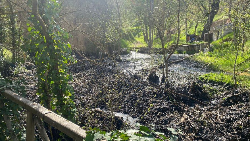 La Justicia investiga como un delito penal el vertido que convirtió un arroyo de Valladolid en lodo negro