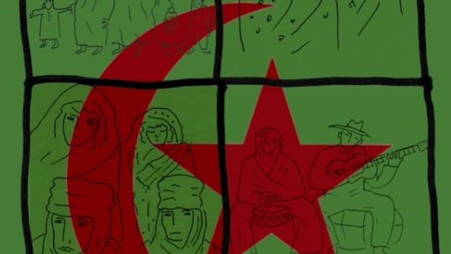 Música em memória do Saara e da Palestina e "não se contente com o espetáculo do mundo"