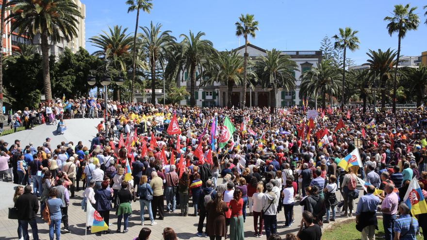 Fotogalería | Manifestación en Las Palmas de Gran Canaria  en defensa de las pensiones