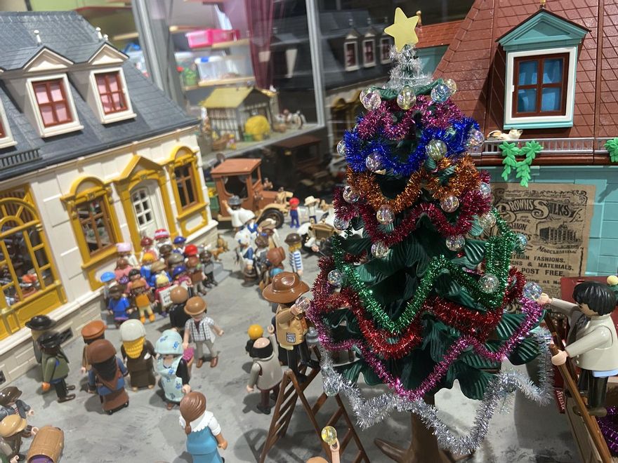 Foto de uno de los dioramas de la exposición de Playmobil