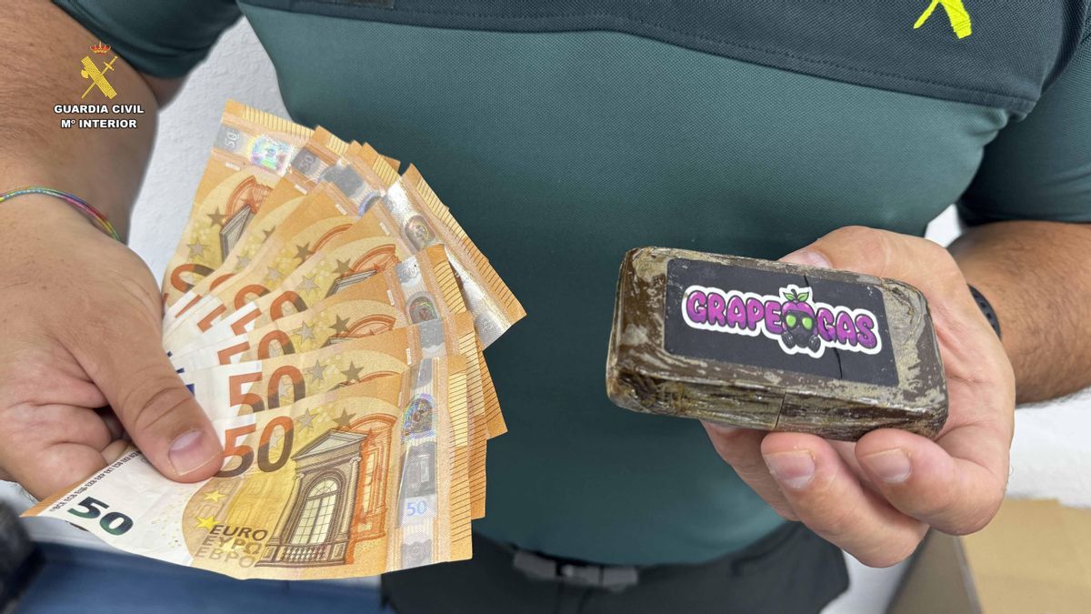 Pillados in fraganti vendiendo hachís en Lardero tras la alerta de los vecinos