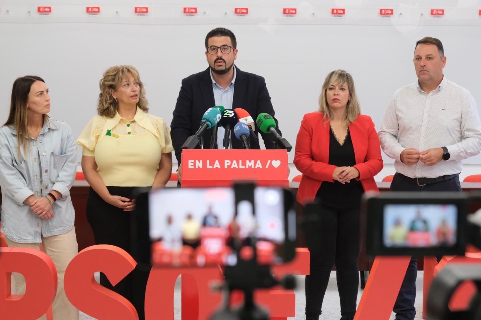 Borja Perdomo durante la rueda de prensa.