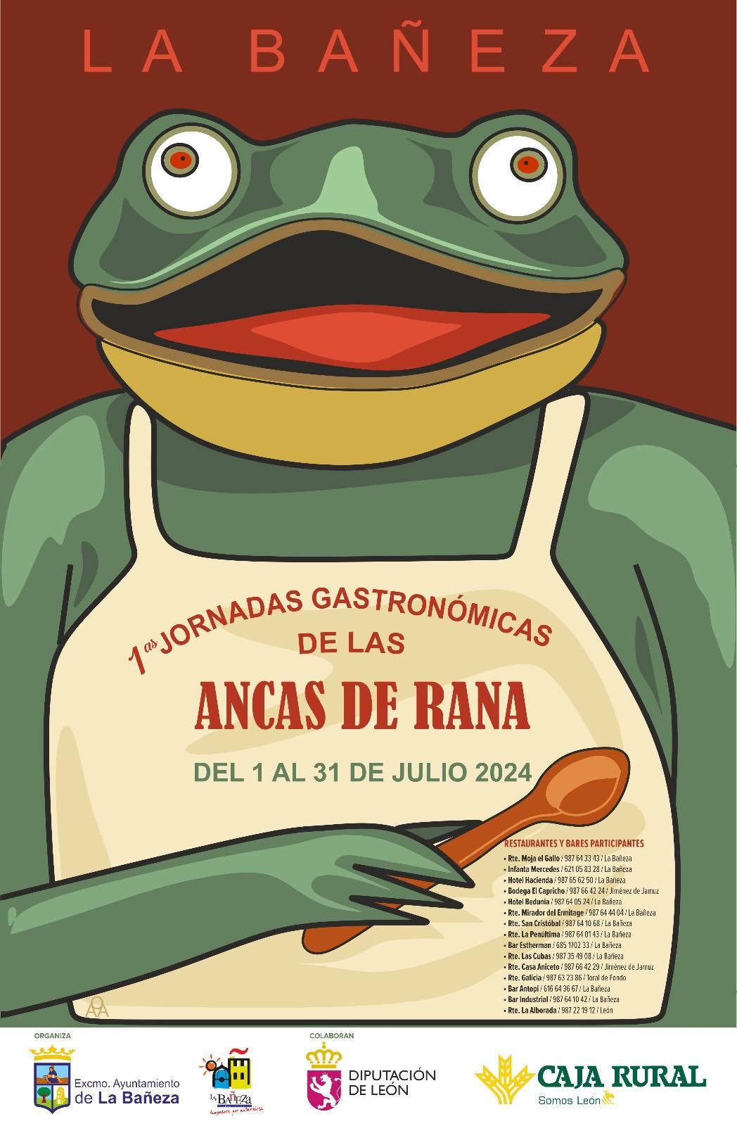 Jornadas gastronómicas de las ancas de rana en La Bañeza.