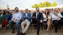 Acto en Valdemoro con Santiago Abascal, Rocio Monasterio y Jorge Buxadé, candidato al parlamento europeo