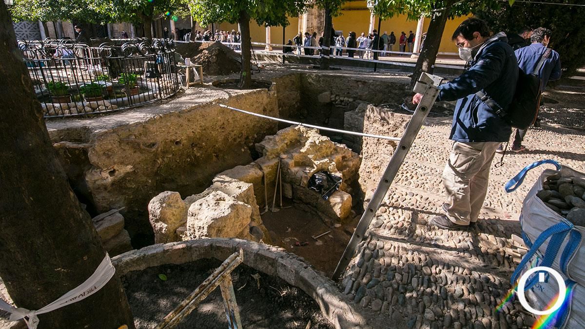 2ª fase de excavación en el Patio de los Naranjos de la Mezquita Catedral