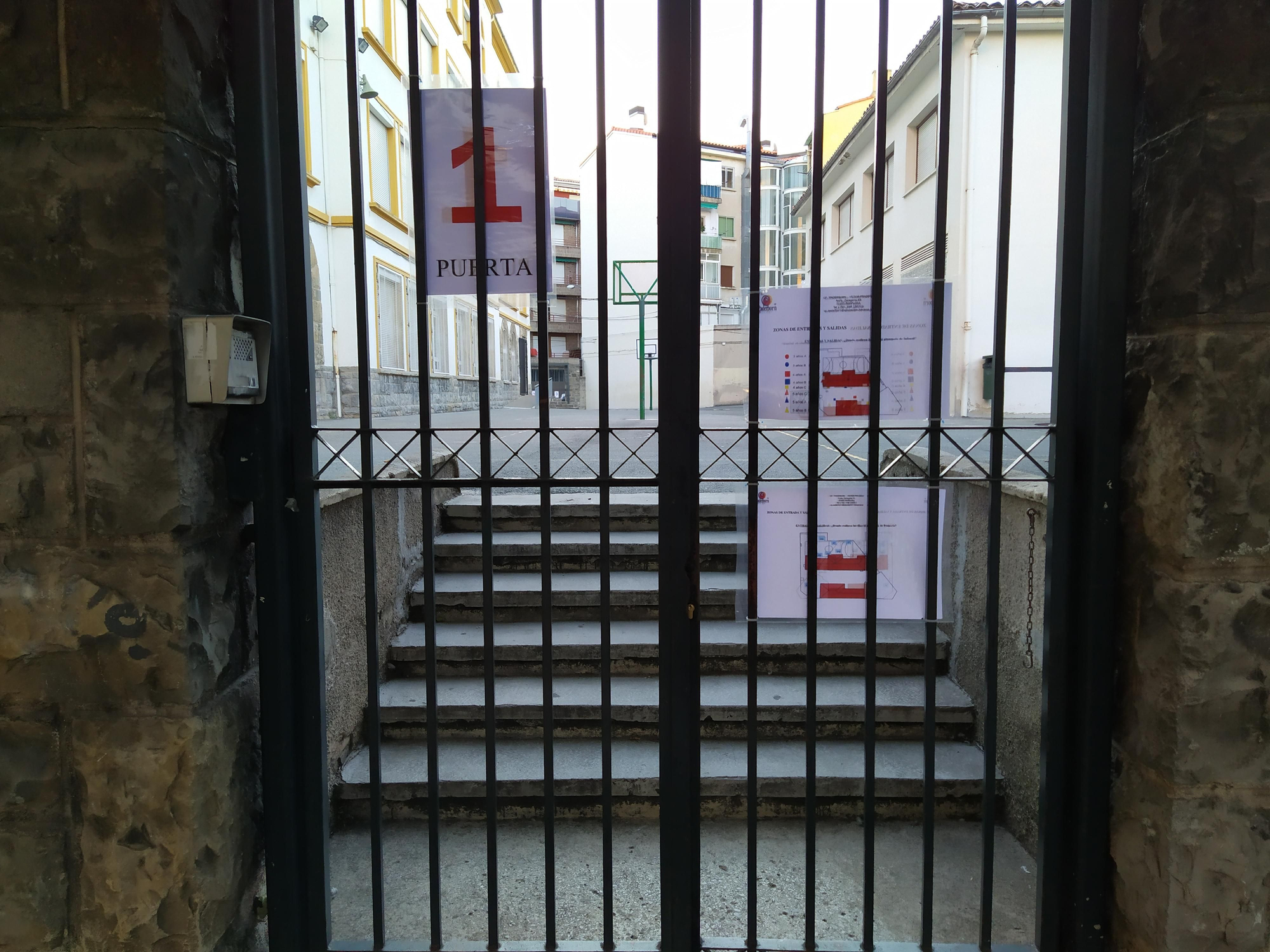 Vuelta a las aulas en el Colegio Público Paderborn de Pamplona