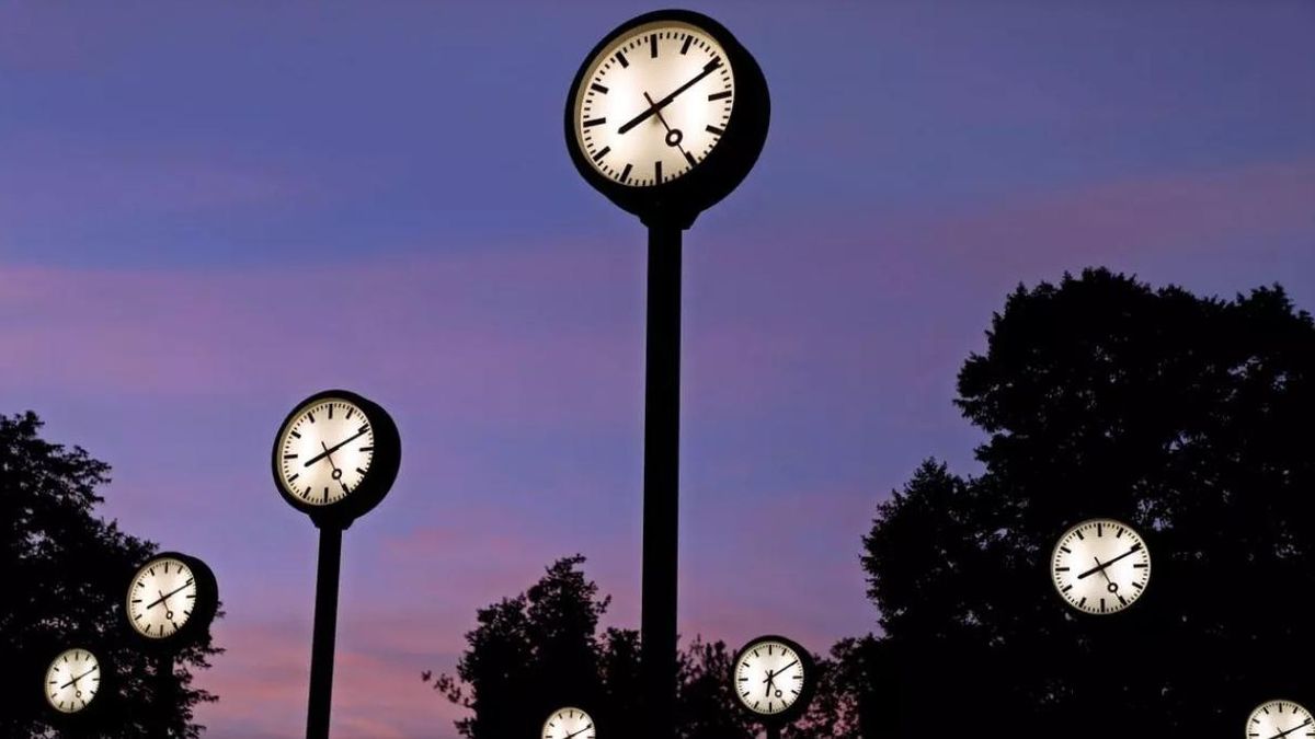 Vista de la instalación "Zeitfeld", del artista alemán Klaus Rinkes, en Duesseldorf, Alemania, en 2018 FE/ Friedemann Vogel