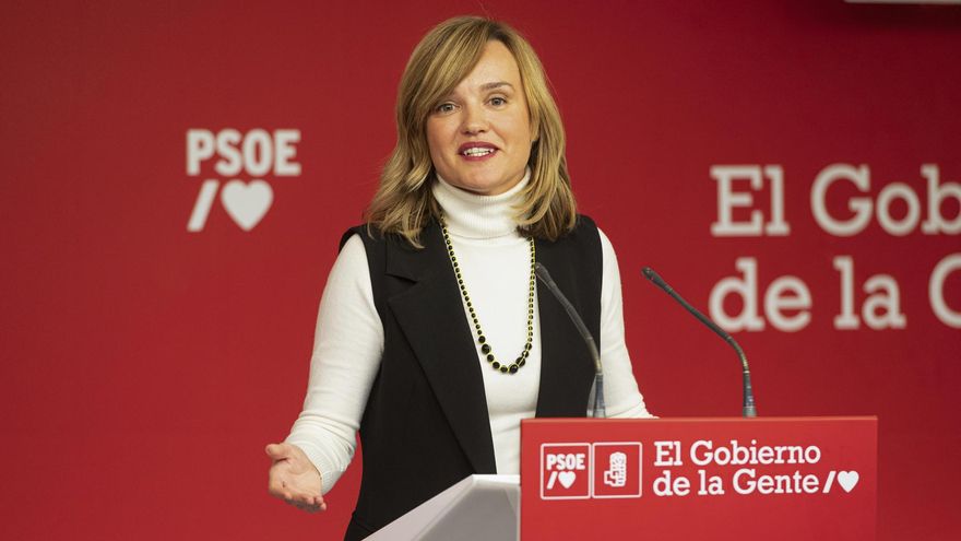 La portavoz del PSOE y ministra de Educación, Pilar Alegría.