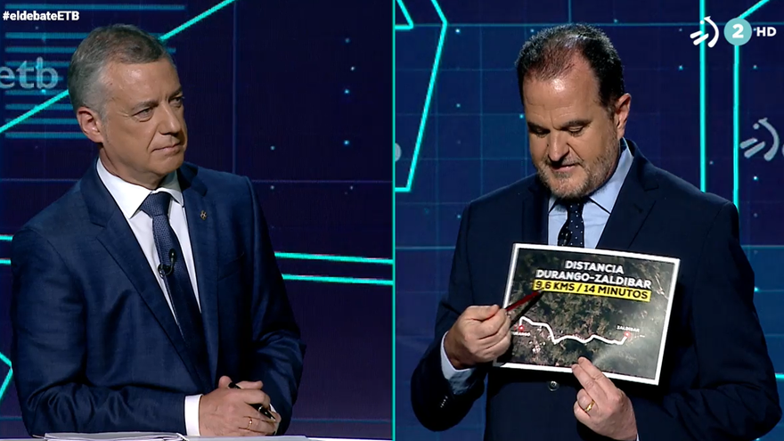 Iturgaiz, criticando a Urkullu durante el debate de ETB
