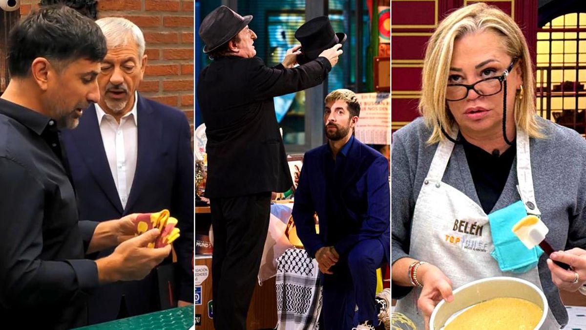 Imágenes de 'First Dates', 'La Revuelta' y 'Top Chef'