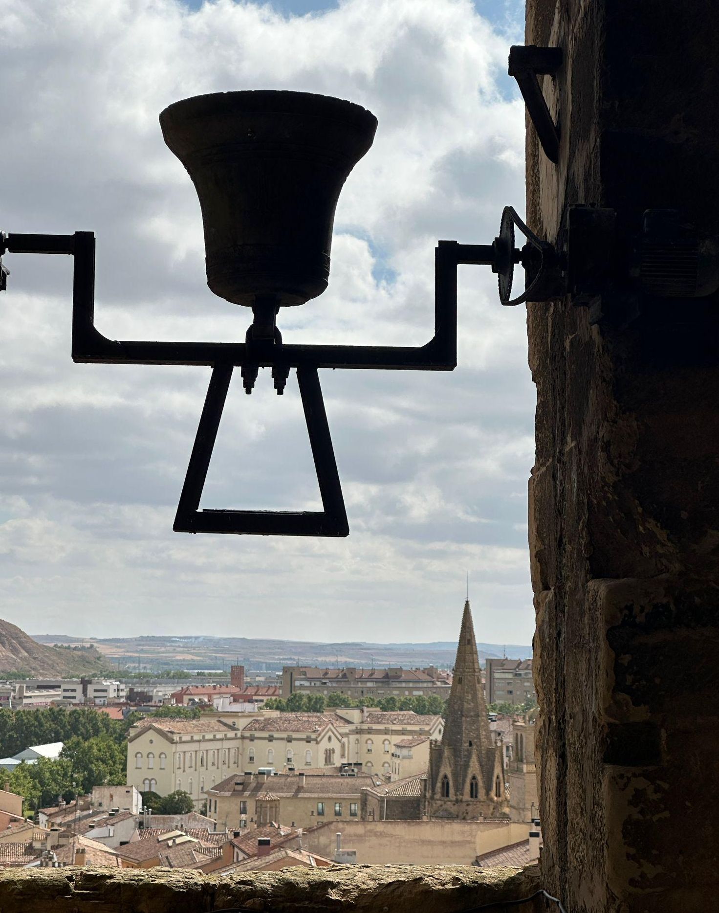 Vista de Logroño desde la torre de Sanitago
